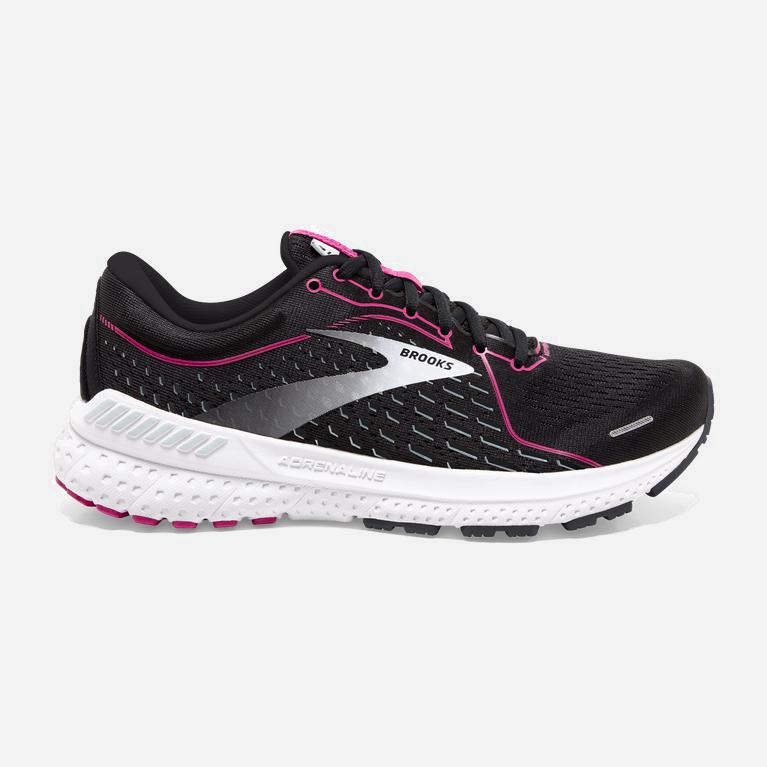 Brooks Adrenaline Gts 21 Israel - Women's Walking Shoes - Black/Raspberry Sorbet/DeepPink/Ebony (018